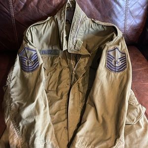 Vintage Military olive green Army jacket